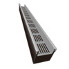 Top Stone 100/100 plastic channel with gray alu grating 1000mm