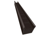 Top Stone 100/100 plastic channel with black alu grating 1000mm