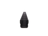 Star Drain  Mini  plastic channel with black aluminum grating 1000mm - Premium Black