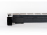 Gouttiere plastique Star Drain avec grille en acier inoxydable  SS  1000mm - Inox
