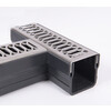 Star Drain  Mini  T-piece with gray stainless steel  SS  grate - Viking Line