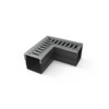 Star Drain  Mini  corner piece with gray stainless steel  SS  grate - Viking Line