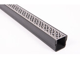 Star Drain  Mini  plastic channel with Inox  stainless steel  grating 1000mm - Diamond Line
