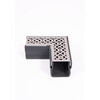 Star Drain  Mini  corner piece with gray stainless steel  SS  grating - Diamond Line