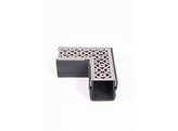 Star Drain  Mini  corner piece with gray stainless steel  SS  grating - Diamond Line